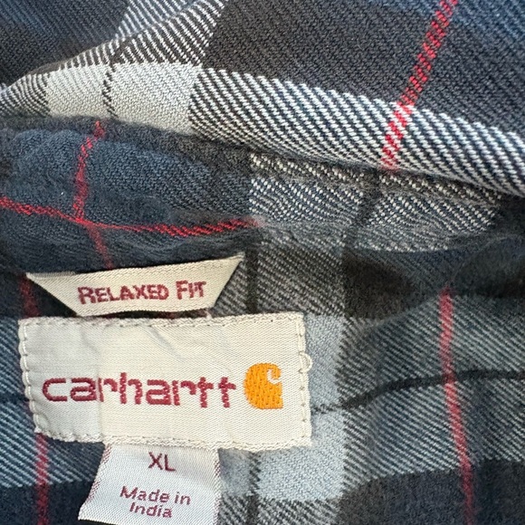 Carhartt Casual Button Down Shirt in Black and Gray - Picture 3 of 4
